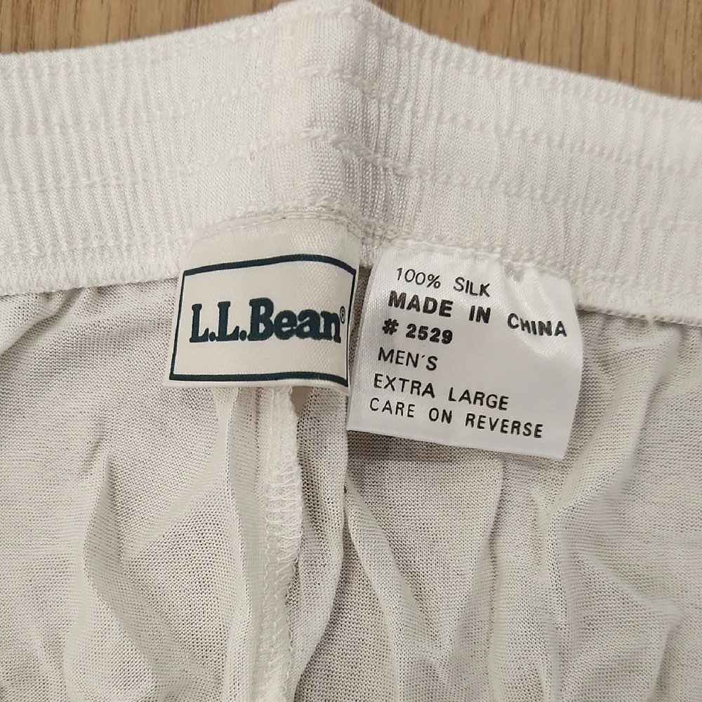 White Silk Long Underwear - Picture 2 of 6